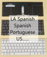 เราแป้นพิมพ์ภาษาสเปนแบบละตินโปรตุเกสสำหรับ13-Af000 HP Spectre 13-Af500 L04544- 001 -071 -131 L04543 -161 -071 SN7162BL1 Backlit
