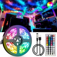 Led Strip Lights RGB 5050 44Keys Remote Control Festival Energy Saving Lighting DC 5V For Decoration Living Room Atmosphere Lamp