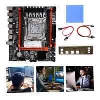 X99H Motherboard Kit+Thermal Pad+SATA Cable+Switch Cable+Bezel LGA2011-V3 DDR3X4 ECC RAM Slot M.2 NVME PCI-E X16 SATA3.0