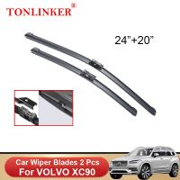 TONLINKER ใบปัดน้ำฝนรถยนต์สำหรับ VOLVO XC90 II 2015-2019 2020 2021อุปกรณ์เสริมรถยนต์กระจกหน้าใบปัดน้ำฝนแปรงตัด