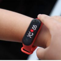 LED smart bracelet touch body temperature test electronic watch childrens waterproof sports watch primary and secondary school students boys and girls