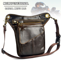 Vintage Leather Drop Leg Bag Outdoor Thigh Waist Hip Fanny Pack for Men Women ZJ55