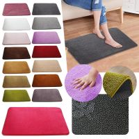 Washable Solid Color Entrance Doormat for Indoor Non Slip Rubber Bottom Rug Carpets Bathroom Absorbent Dirt Trapper Mats 40x60cm