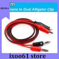 ixoo61 store 1meter Alligator Testing Cord Lead Clip to 4mm Banana Plug Probe Cable for Multimeter Test Electrical Clamp