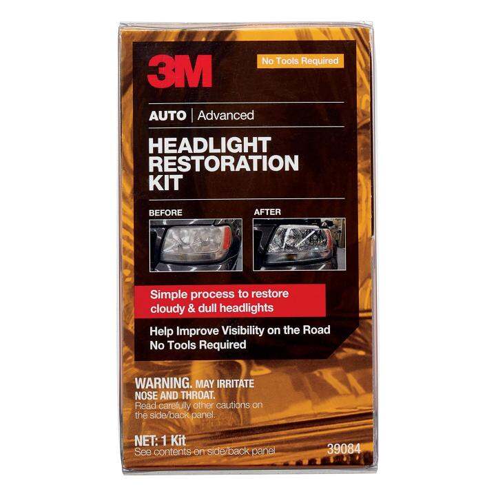 3M™ Advanced Headlight Restoration Kit with Rubbing Compound | Lazada ...