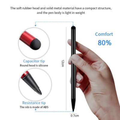 ส่วนลดวันหยุดรองรับแบบยูนิเวอร์แซลดินสอ2 In1 Capacitive ปากกา Stylus สัมผัสปากกาสัมผัสหน้าจอแท็บเล็ตวาดรูปอุปกรณ์เสริมสำหรับ Ipad