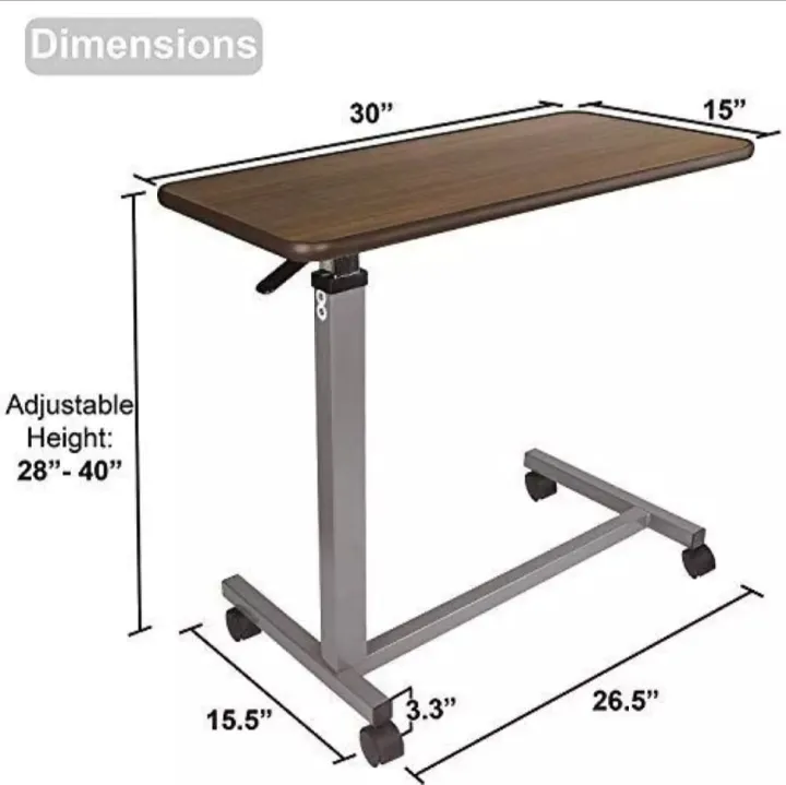 hospital over bed table