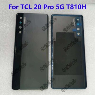 For TCL 20 Pro 5G T810 T810H Battery Back Cover Rear Door Housing Case Glass Cover