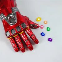 Halloween Dress Up Adult Hero Flash Gloves Three Flash Modes Destroy The Earth Kids Cool Toys Villain Cosplay Headwear Kids