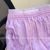 ShangBing silk shorts when female summer heat thin with little spice wide-legged pants design feels loose cool trousers
