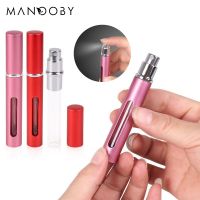 New 5ml Portable Mini Perfume Atomizer Bottles Travel Refillable Perfume Aluminum Spray Bottle Empty Cosmetic Containers Sprayer Travel Size Bottles C