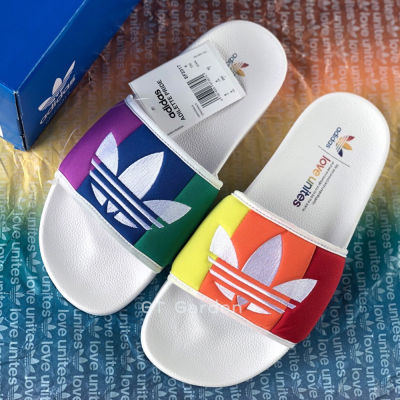 รองเท้า Adidas Adilette Pride ของเเท้ 100% จากช็อปเกาหลี