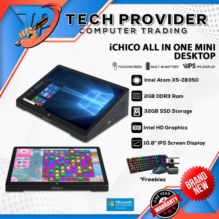 【Sale All in One】iChico Mini Desktop Computer Touch Screen Intel