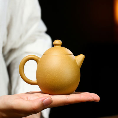 มังกรไข่หม้อ Zisha กาน้ำชา Yixing หม้อที่ทำด้วยมือกังฟู T eaware ดินสีม่วง drinkware สำหรับ Puer สีเขียวสีดำจีนชา