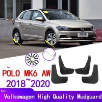 แผ่นกันโคลนสำหรับ Vw Volkswagen Polo Mk6 Aw 2018 2019 2020อุปกรณ์เสริมรถยนต์บังโคลนชายบังโคลนแบบกระเด็น