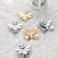 Modern Minimalist Children 39;s Cabinet Drawer Cabinet Knob Wardrobe Door Handle Creative Apricot Leaf Butterfly Bee Handle