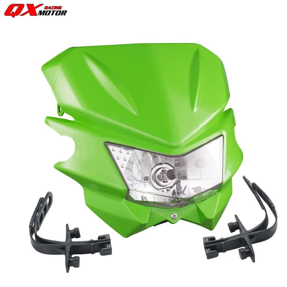 Motorcycle Headlight Headlamp 12V H4 35W Head Light For KAWASAKI