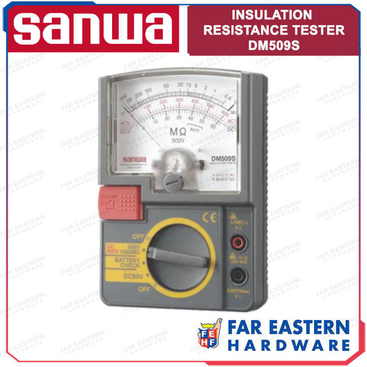 SANWA Analog Insulation Resistance Tester DM509S Lazada PH