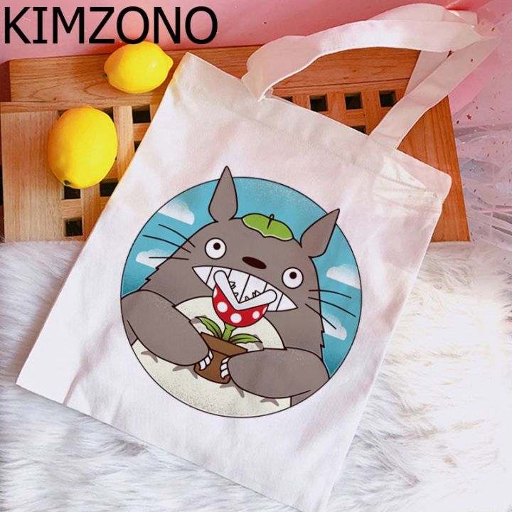 Studio Ghibli Totoro Spirited Away shopping bag shopper grocery jute bag  bolsas de tela bag ecobag jute boodschappentas sacolas | Lazada