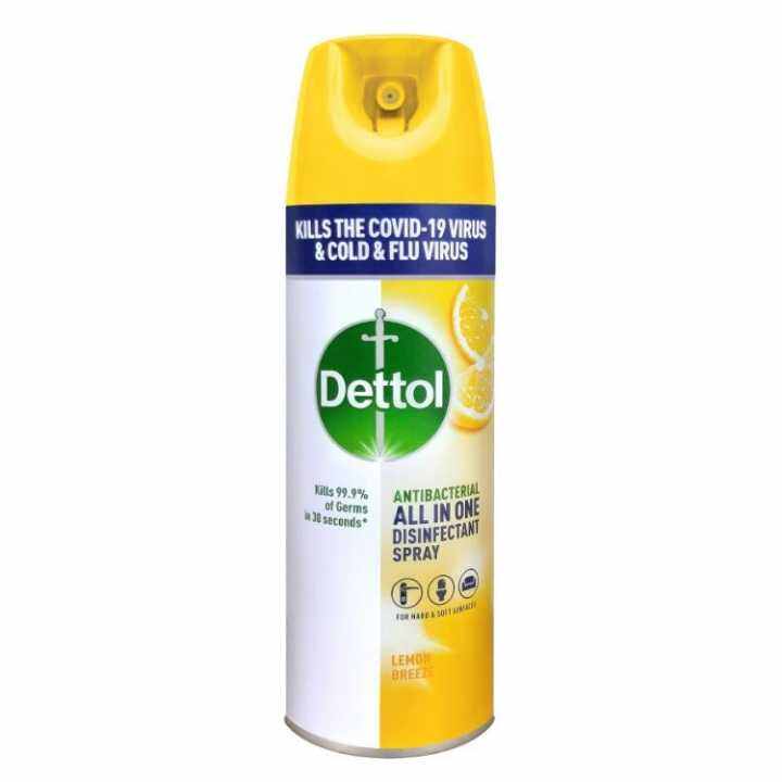 Dettol All In One Disinfectant Spray Lemon Breeze 450ml Lazada 9440