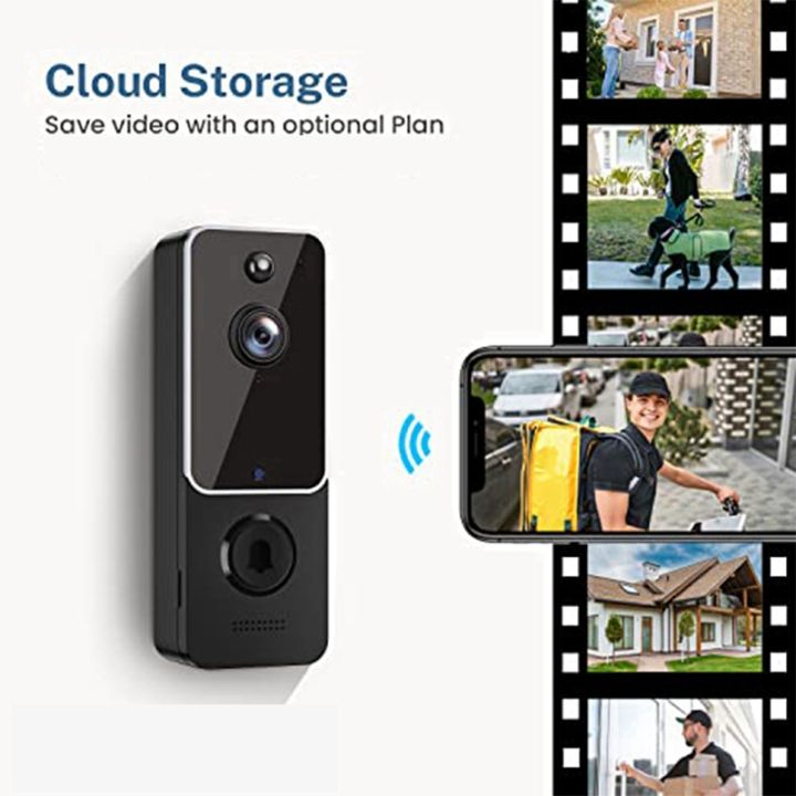 wireless-doorbell-camera-smart-video-doorbell-camera-with-chime-doorbell-camera-black