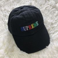 á➤Supreme 20FW หมวกแก๊ป ปักลายโลโก้ 6 สี ปรับได้