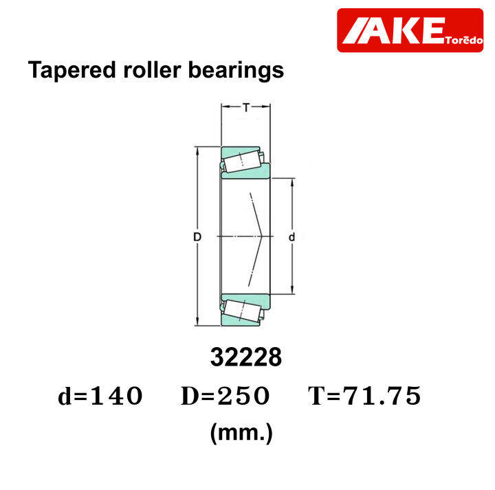 32222-32224-32226-32228-32230-ตลับลูกปืนเม็ดเรียว-tapered-roller-bearings-ตลับลูกปืนเตเปอร์-32222-32230-จัดจำหน่ายโดย-ake-tor-do