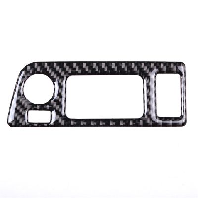 dvvbgfrdt Car Soft Carbon Fiber Headlight Switch Panel Frame Sticker Cover Trim Stickers for C7 2014-2019