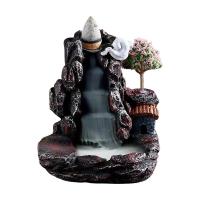 Incense Burner Resin Backflow Waterfall Smoke Candle | Innovative Tower Incense Sandalwood Aromatherapy Furnace For Indoor