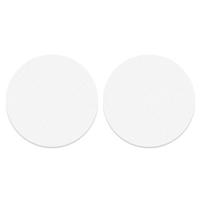 RUST 2 pcs Rotundity แผ่นรองแก้วเซรามิกดูดซับ 4.1นิ้วค่ะ สีขาวขาว แผ่นฉนวนกันความร้อนวงกลม ของใหม่ เซรามิกส์ ที่รองแก้วสีพื้นเซรามิก โต๊ะสำหรับโต๊ะ