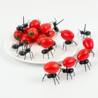 12 PCS Ants Food Fruit Picks Decoration Ant Shape Forks Snack Cake Dessert Tableware for Home Kitchen Party Dinner Fruit Pick