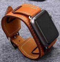 【CHUYANG SHOP】   สำหรับ iphone Watch Band Buckle Cuff Leather Loop 42Mm 38/40Mm 44Mm Link Bracelet สำหรับ Iwatch Strap Series Se7 6 5 4 3 2 1 41Mm 45Mm