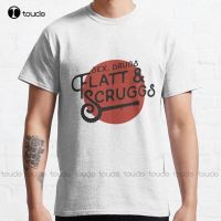 New Sex Flatt &amp; Scruggs - Bluegrass Tee Classic T-Shirt Cotton Tee Shirt Mom Shirt Custom Aldult Teen Unisex Custom Gift