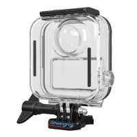 Sheingka for Gopro MAX Panoramic Sports Camera Bezel Underwater Case Multifunctional Diving Case Black &amp; TTransparent