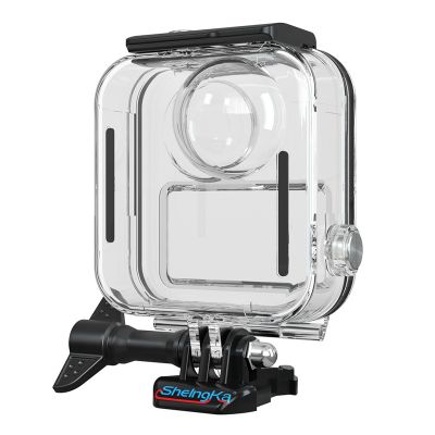 Sheingka for Gopro MAX Camera Waterproof Case Multifunctional Diving Case Black &amp; TTransparent