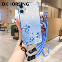 DKHORSING 2023เคสโทรศัพท์กากเพชรสุดหรู Samsung กาแลคซี A05S A24 S23Ultra A34 A54 A14 A04 A04E A04S M34 A05 S23 S23 + S23 FE ไล่ระดับสีนิรันดร์กุหลาบปลอกอ่อน A05s SAMSUNGA05ที่มีสายคาดที่คล้อง