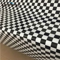 Black White Chess Board Background Camouflage Vinyl Cheker Decal For Racing Car ROOF Hood Furniture Styling Film Sticker Bomb