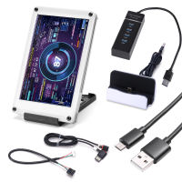 3.5นิ้ว IPS คอมพิวเตอร์หน้าจอรอง Dual USB CPU GPU RAM HDD Monitor จอแสดงผล USB สำหรับ AIDA64ได้อย่างอิสระสำหรับ Raspberry Pi