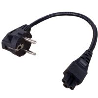 Laptop Power Cord 0.3M 1.2M 1.5M Euro Plug EU IEC C5 Power Adapter Cable For Dell HP Notebook PC Computer Monitor Printer LG TV