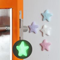 ZZOOI Creative Starfish Behind Door Mute Pad Luminous Table Corner Anti-Collision Pad Door Handle Door Lock Anti-Shock Pad