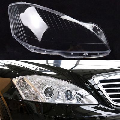 Car Headlight Shell Lamp Shade Transparent Lens Cover Headlight Cover for - S-Class W221 2006-2009