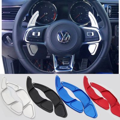 Shift Paddle For Volkswagen GLI GTE GTD R RLINE Scirocco POLO MK6 Golf7 MK7 MK7.5 Car Steering Wheel Aluminum Alloy DSG Stickers