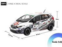 TARMAC MODEL Honda Fit 3 RS - Team Bride Super Taikyu 2017 1:43