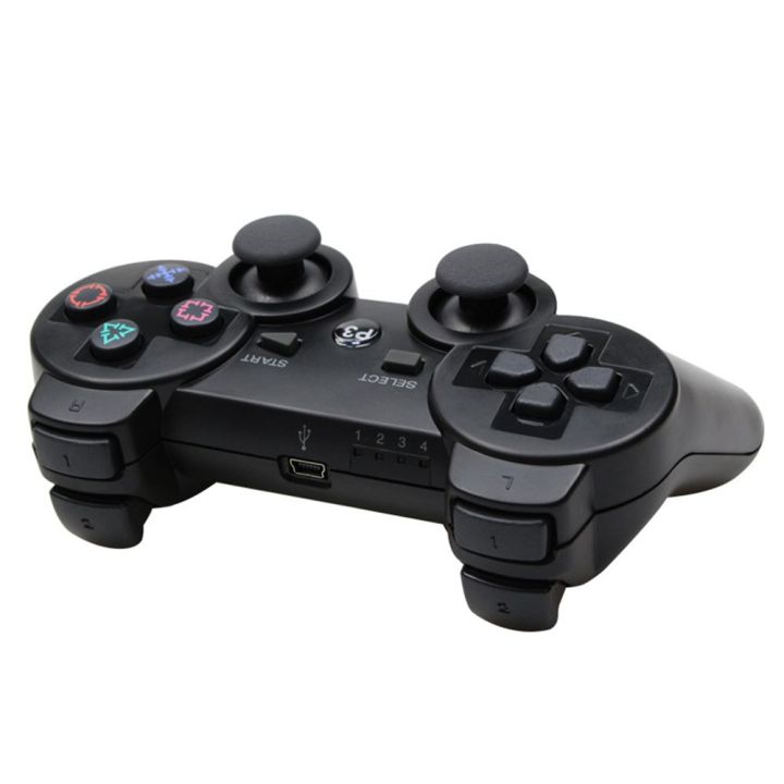 ps3-ควบคุมแบบไร้สาย-ps3-บลูทูธ-ps3-ที่จับเกม-คู่มอเตอร์คู่สั่นสะเทือน-ที่มีหกแกน