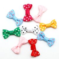 25 pieces (3x1.5cm) Handmade Small Satin Ribbon Bow Flower Tie Appliques Scrapbooking Crafts Wedding Clothing Accessory Gift Wrapping  Bags