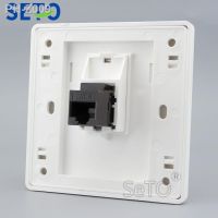 SeTo 86 Type Gigabit Network Panel RJ45 Cat6 Outlet Wall Plate Socket Keystone Faceplate