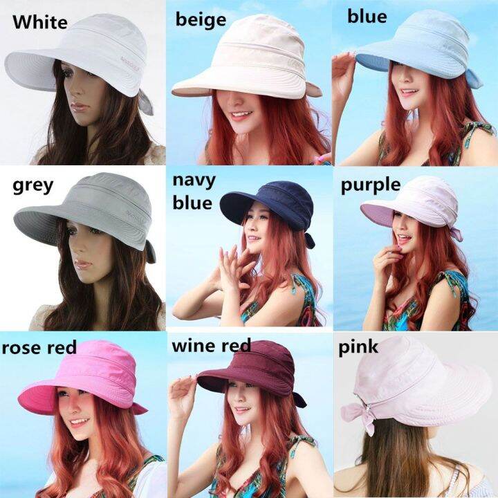 9qss-2021-ป้องกันรังสียูวี-ฤดูร้อน-หมวกบังแดด-หมวกกันแดด-หมวกกลางแจ้ง-หมวกชายหาด-ปีกกว้าง