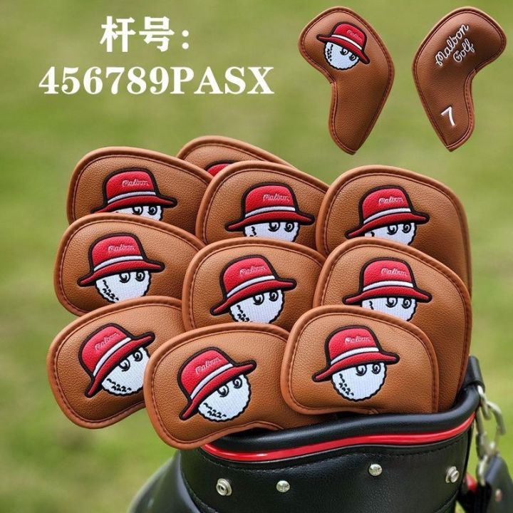 2023-han-guoyuan-single-fisherman-hat-malbon-core-set-of-set-of-golf-clubs-set-of-wooden-putter-head-cap-sleeve