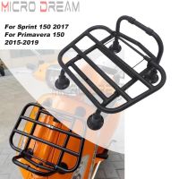 Motorcycle ABS Stainless Steel Black Front Luggage Rack For Sprint 150 Vespa Primavera 150 2015-2019 Luggage Holder Bracket Kits