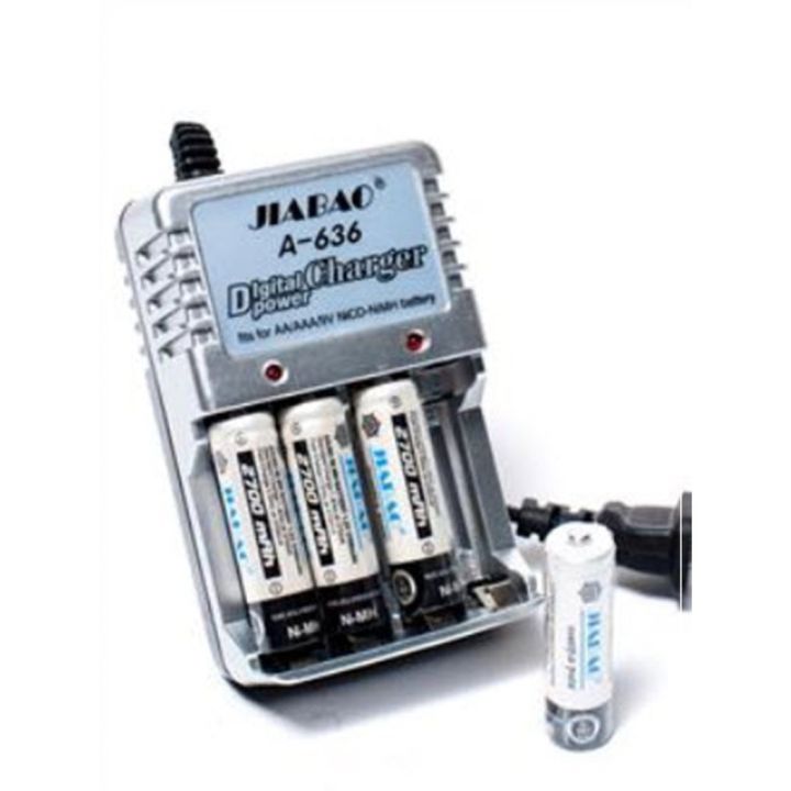 เครื่องชาร์จถ่านjiabao-battery-charger-a-636-ชาร์จรวม3ขนาด-aa-aaa-9v-ราคาประหยัด-พิเศษสุดๆแถมถ่านชาร์จได้ฟรี-4-ก้อน